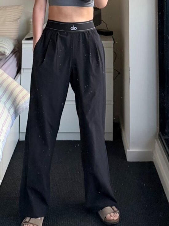 ALO Yoga Pants - Alo Yoga Suit Up Trouser Black - Regular 30" Inseam🌺